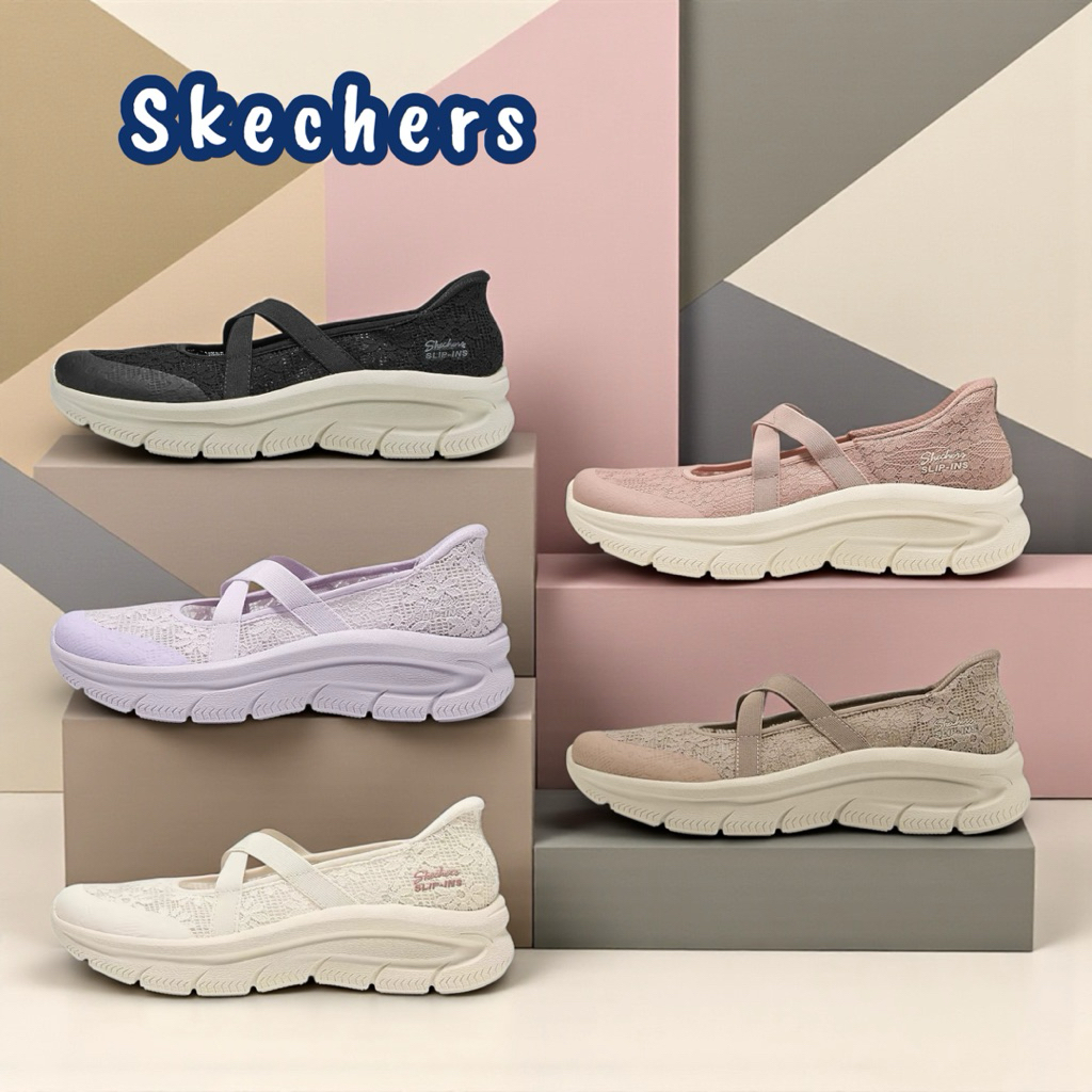 SKECHERS Women Arch Fit Slip-In Shoe 2026 รองเท้าคัทชูผู้หญิง พื้น Memory Foam สเก็ตเชอร์ส