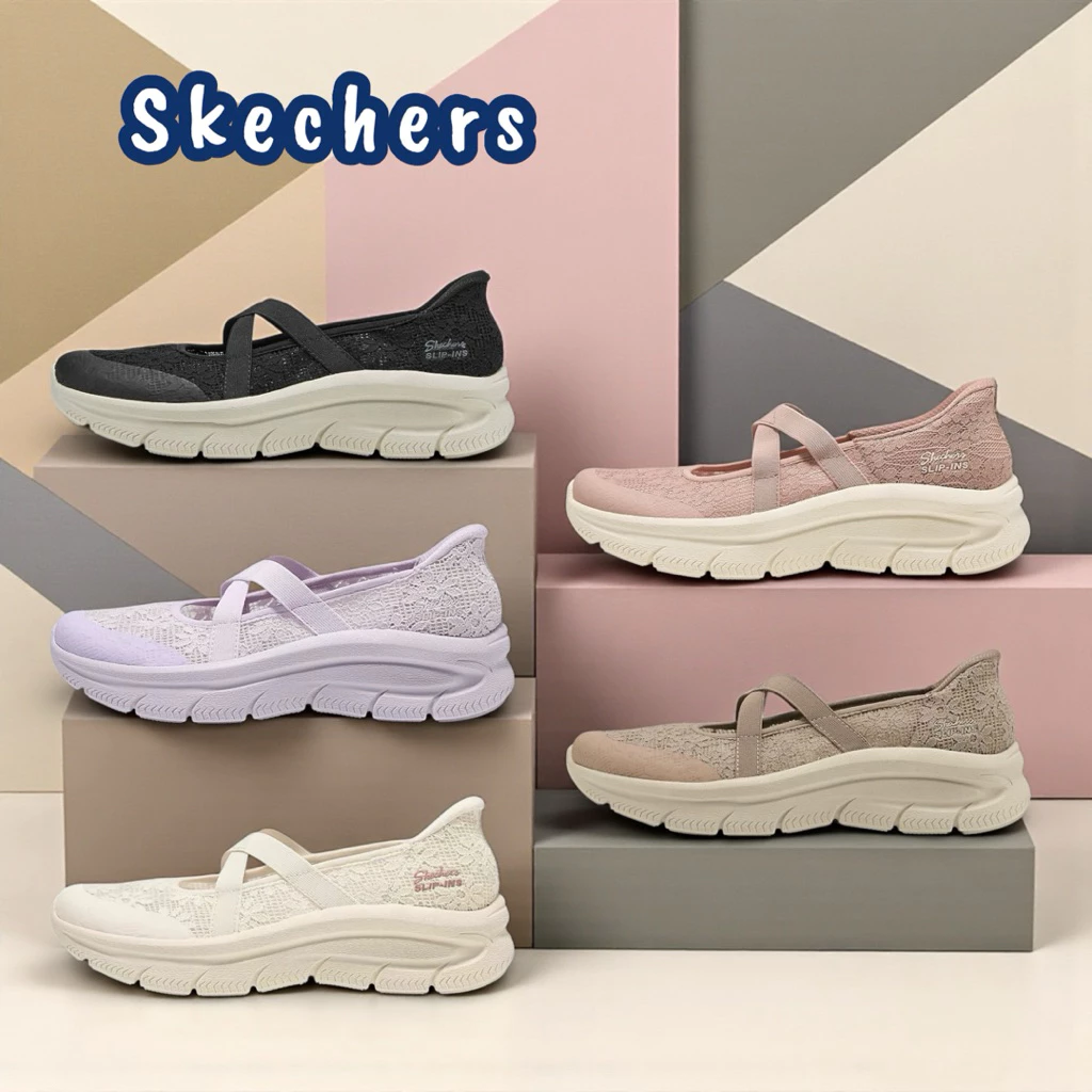 SKECHERS Women Arch Fit Slip-In Shoe 2026 รองเท้าคัทชูผู้หญิง พื้น Memory Foam สเก็ตเชอร์ส