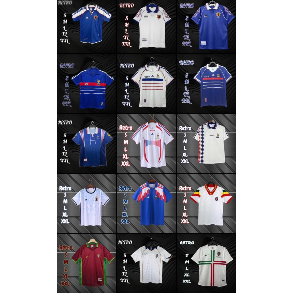 Retroเสื้อกีฬาฟุตบอลรุ่นย้อนยุคลายฤดูกาลผ้าดีใส่สบาย