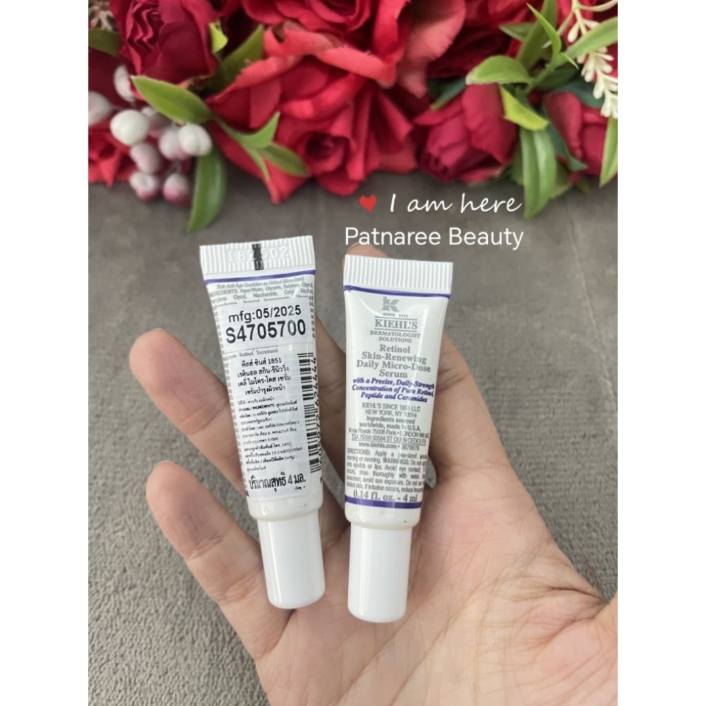 เซรั่ม​ ป้า​ยไทย​💯Kiehl’s Retinol Skin-Renewing Daily Micro-Dose Serum ขนาด4ml