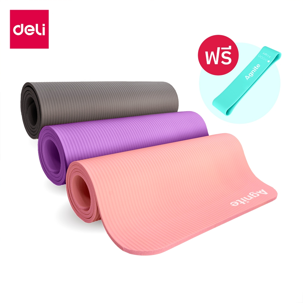 Deli เสื่อโยคะ แผ่นโยคะ NBR เสื่อออกกําลังกาย แผ่นรองออกกําลังกาย ทนทานไม่ขาดง่าย อุปกรณ์ออกกำลังกาย