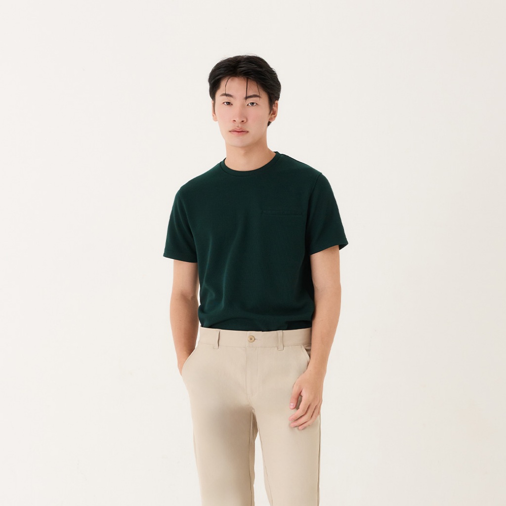Khaki Bros. - คาคิบรอส - Round neck T-shirt - เสื้อยืดคอกลม ทรง Regular Fit - KM26K009
