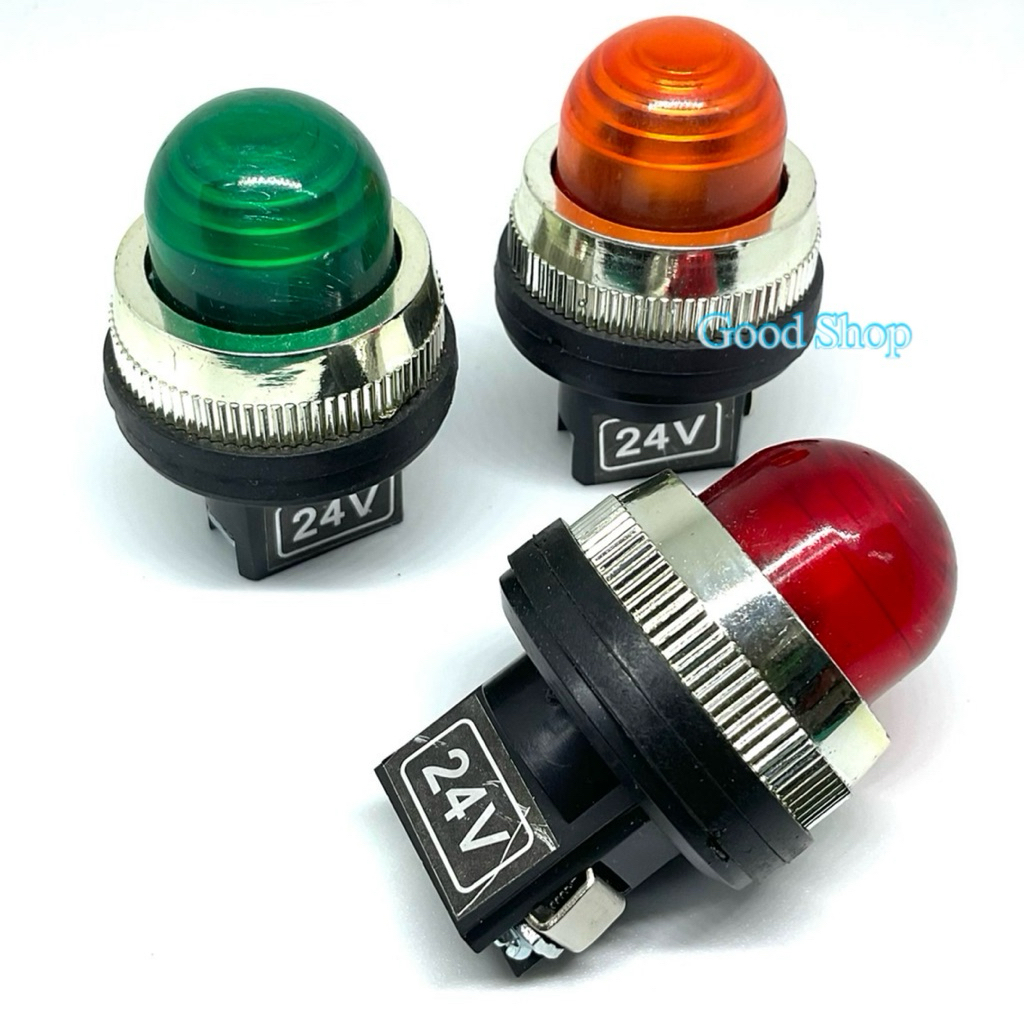 ไฟโชว์ คอ30มิล TPNR-30 ไฟ24VDC เขียว แดง เหลือง แลมป์ Lamp พร้อมส่ง