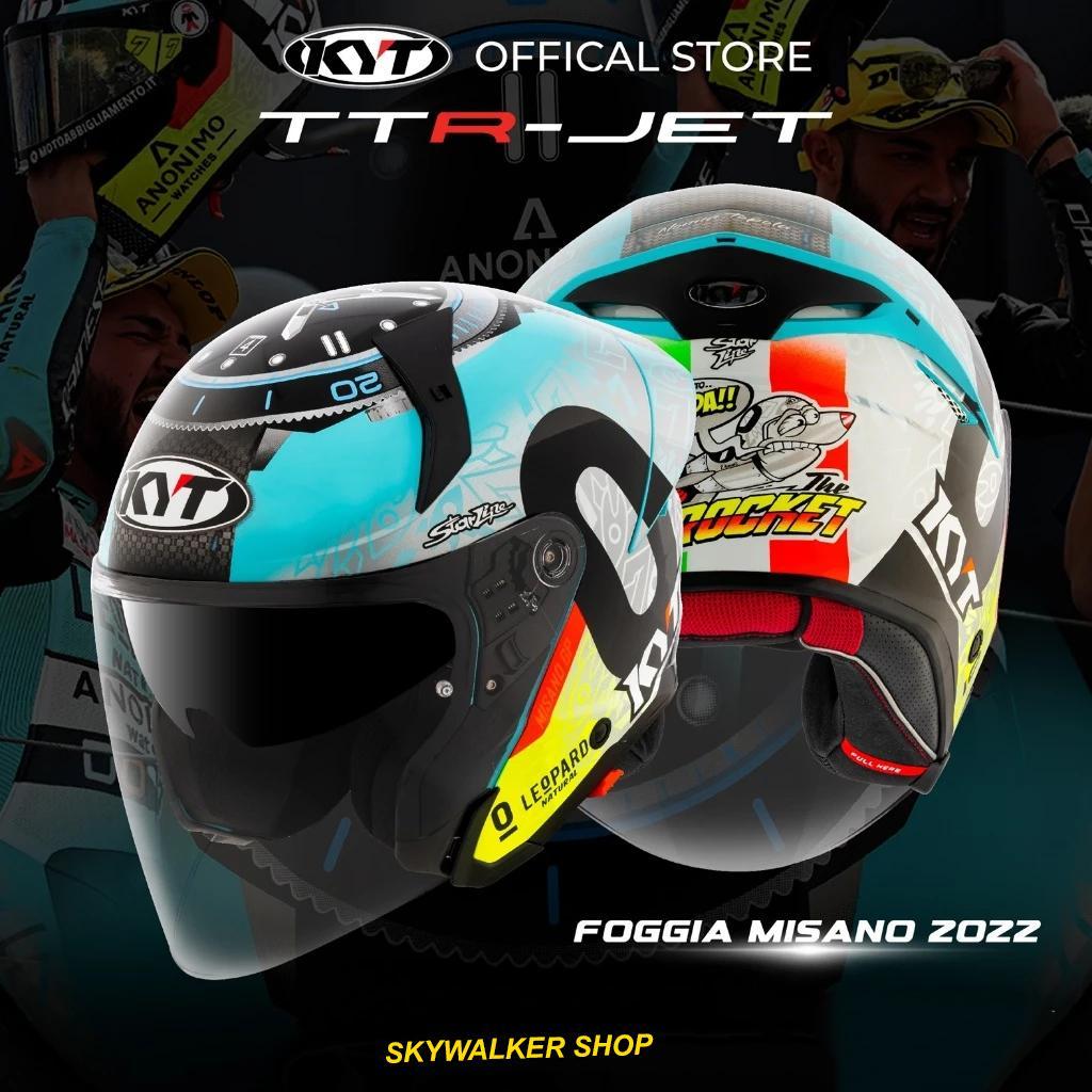 หมวกกันน็อคครึ่งใบ KYT TTR-JET รุ่นใหม่ 2025!! ECE.06