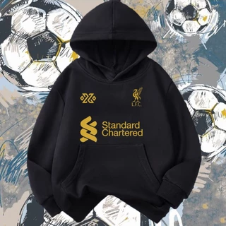 แมนเชสเตอร์ ยูไนเต็ด/ลิเวอร์พูล/เรอัล มาดริด/ฟุตบอล Hoodie with football team logo printed on child เสื้อฮู้ด 120-150CM