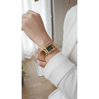 JULIUS นาฬิกาข้อมือผู้หญิง หรูคลาสสิกประดับคริสตัล Collection Glow Glam รุ่น JA-812