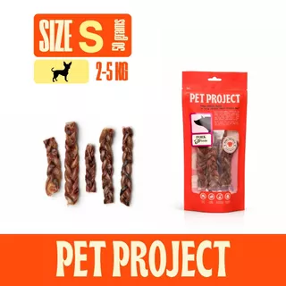 Pet Project Pork Pizzle ขนมแทะสำหรับสุนัขไซส์เล็ก / สุนัขสูงวัย ธรรมชาติ 100%