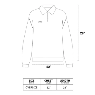 URTHE - เสื้อสเวตเตอร์ คอปก รุ่น ZIP SWEATSHIRT