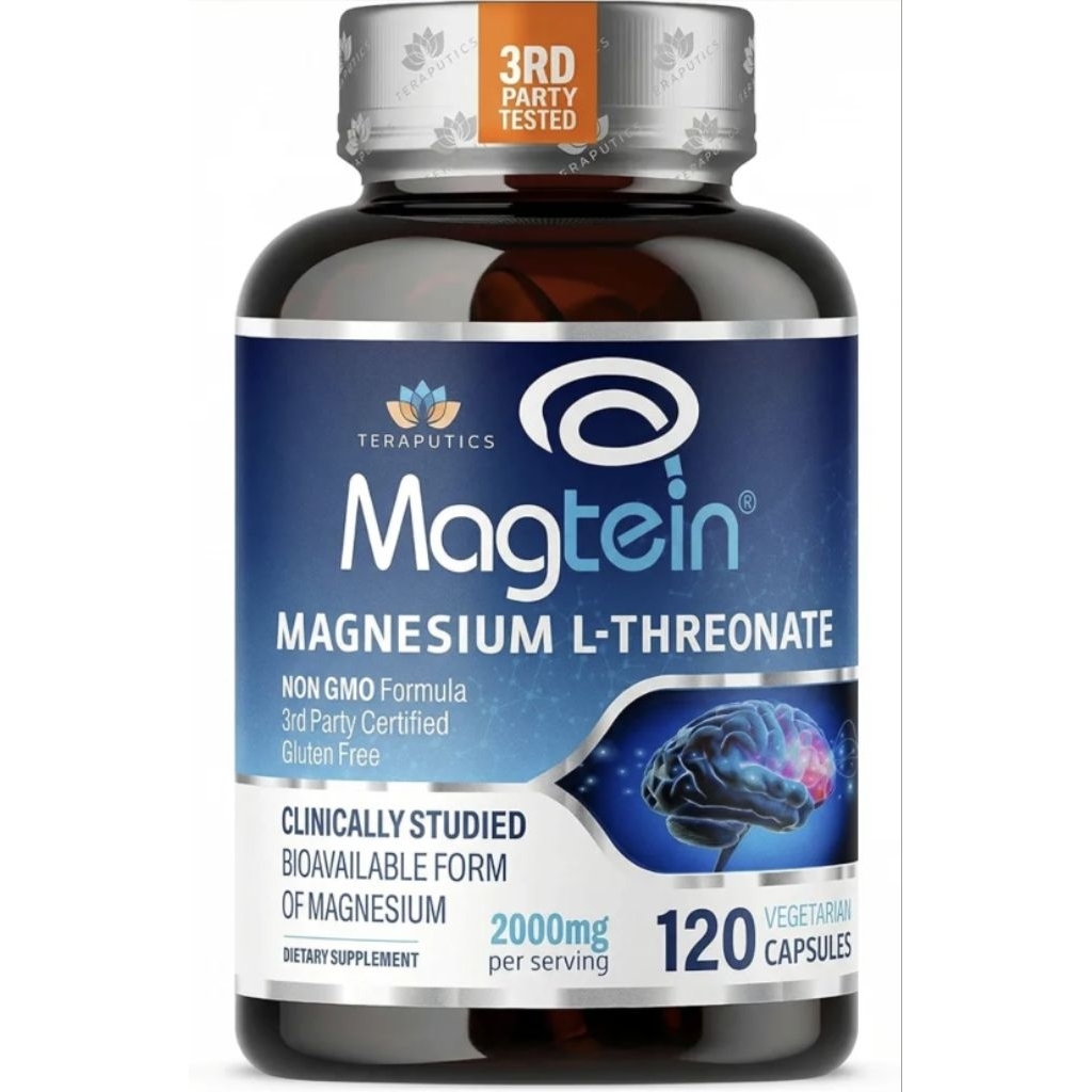 ✨️พร้อมส่ง✨️Magnesium L Threonate, Magtein™ – 2000 mg, 120 Capsules