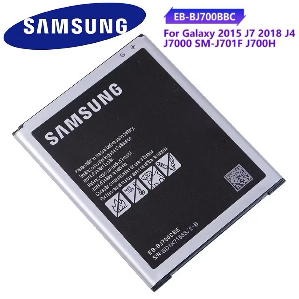 แบตเตอรี่ EB-BJ700BBC EB-BJ700CBC EB-BJ700CBE สำหรับ Samsung GALAXY J7 J700F J7008 J7009 SM-J700H/DS