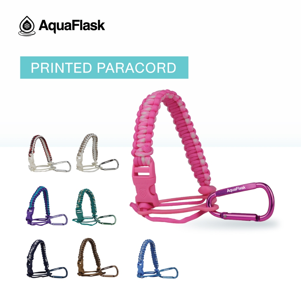 AquaFlask Printed Paracord Handle - สายคล้องสำหรับประเภทขวด (ขนาด 14/18/22/32/40oz)
