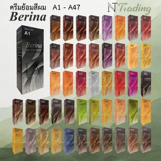 Berina Hair Color cream | เบอริน่า ครีมย้อมสีผม เบอร์ A1-A47 | 60 g