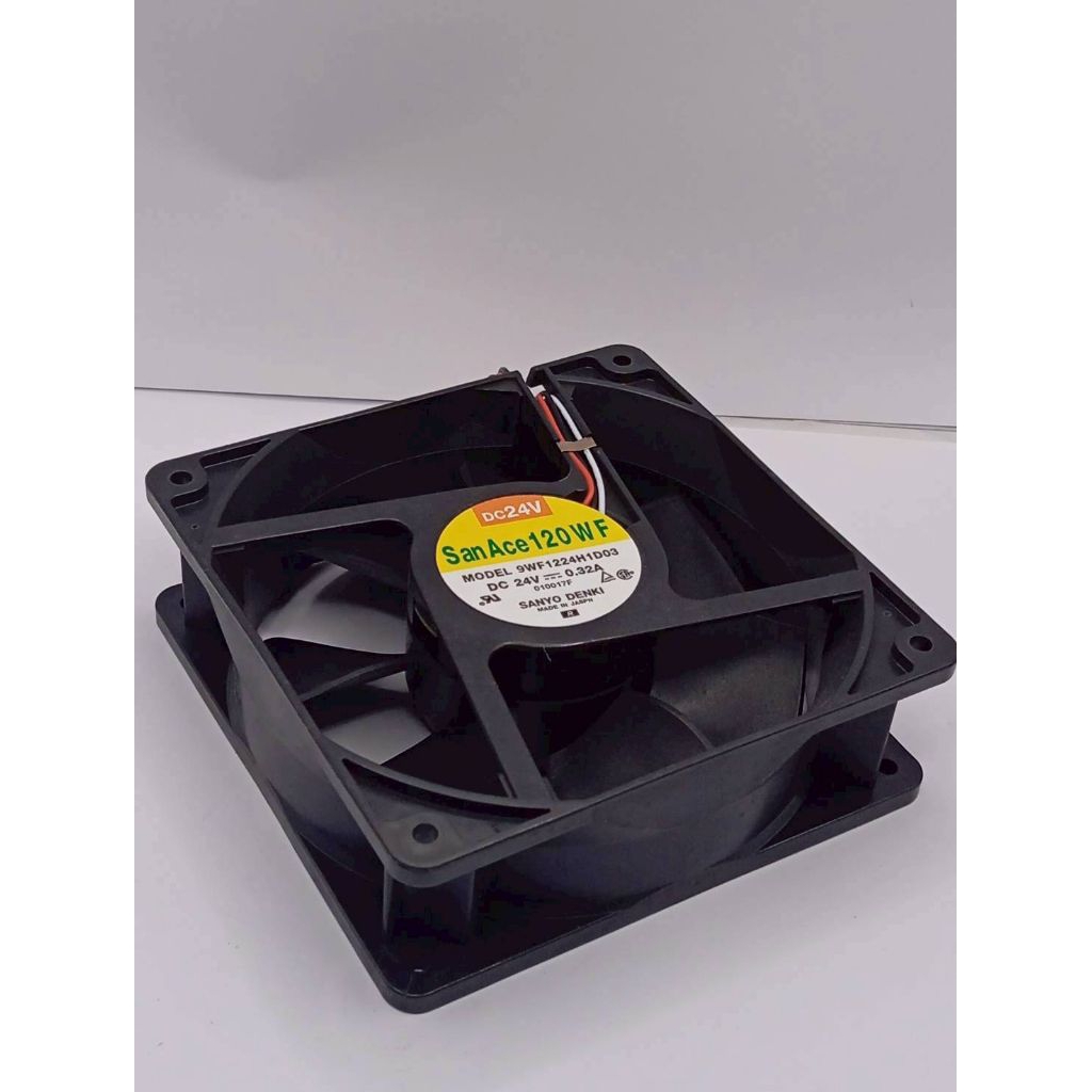 พัดลมระบายความร้อน 3สาย Sanyo Denki รุ่น San Ace 120 WF (9WF1224H1D03) 24V DCกระแสไฟฟ้า: 0.32Aขนาด: 