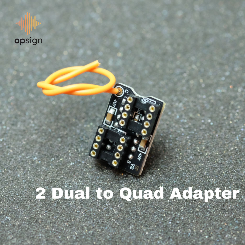 2 Dual to Quad Opamp Adapter - อะแดปเตอร์แปลง Dual Opamp 2 ตัว เป็น Quad Opamp (เกรด Hi-End)