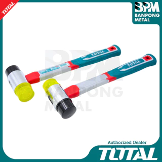 TOTAL ค้อนไนล่อน หัวยาง หัวพลาสติก ด้ามไฟเบอร์ 40mm รุ่น THRUH6940