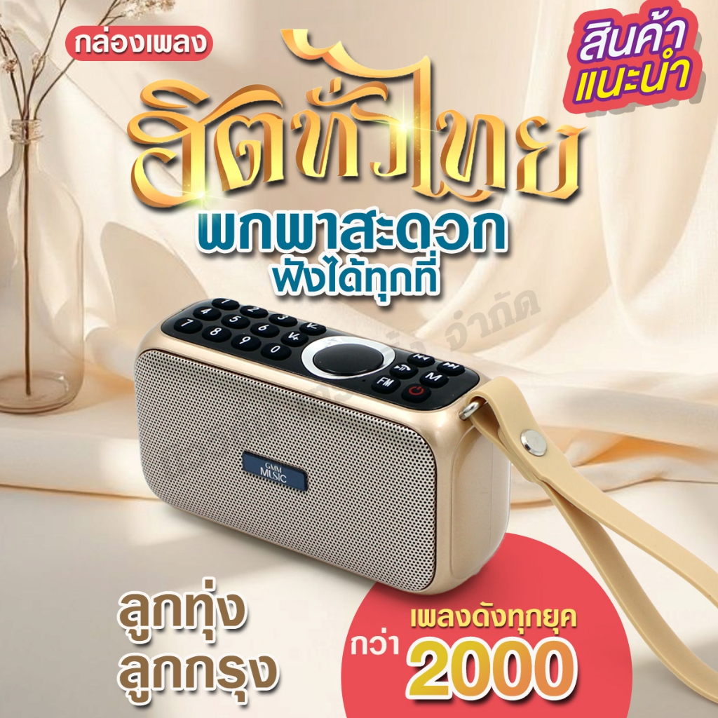 GMM Z MUSIC BOX กล่องเพลงฮิตทั่วไทย วิทยุ ลูกทุ่ง ลูกกรุง เต็มอิ่มจุใจ 2,100 เพลง กล่องเพลงสบายธรรม