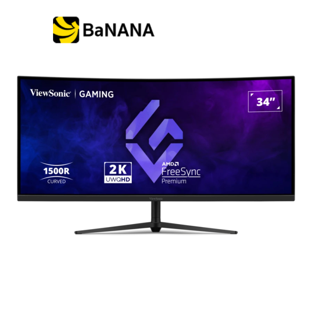 จอมอนิเตอร์ VIEWSONIC VX3418C-2K Gaming Monitor (VA 2K 180Hz Curved) by Banana IT