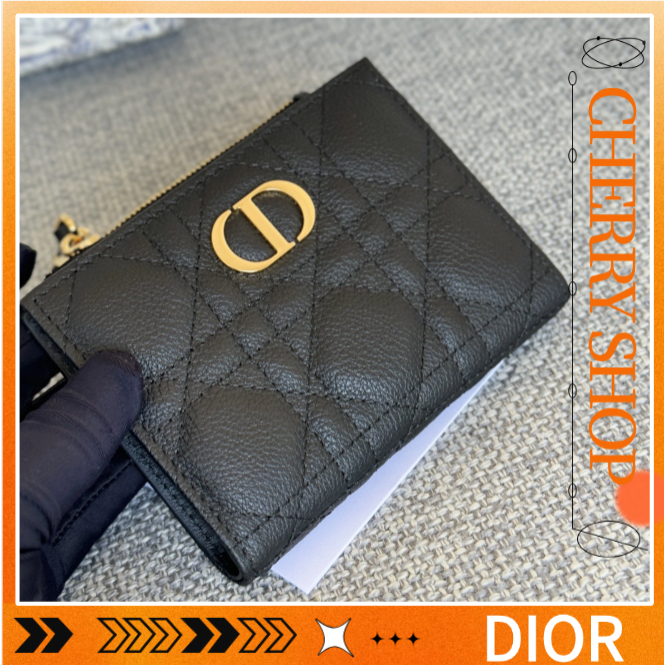 🍒Dior CD Caro Leather Women's Wallet