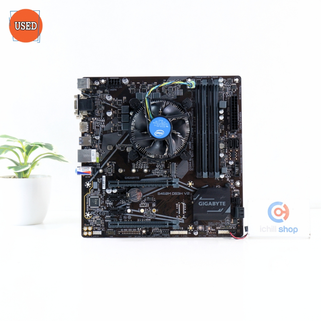 ชุดซีพียูพร้อมเมนบอร์ด CPU: INTEL CORE I5-10400 + MB: GIGABYTE B460M DS3H V2 P17247