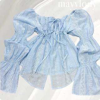 💓mayylody💓 YAYA TOP #เสื้อญาญ่า ผ้าพิมพ์ลาย ลุคสวยแพงมาก (อก -38 ) รับซัมเมอร์ 🌷🪞🌤️🍃 ชุดไปทะเล ชุดไปคาเฟ่