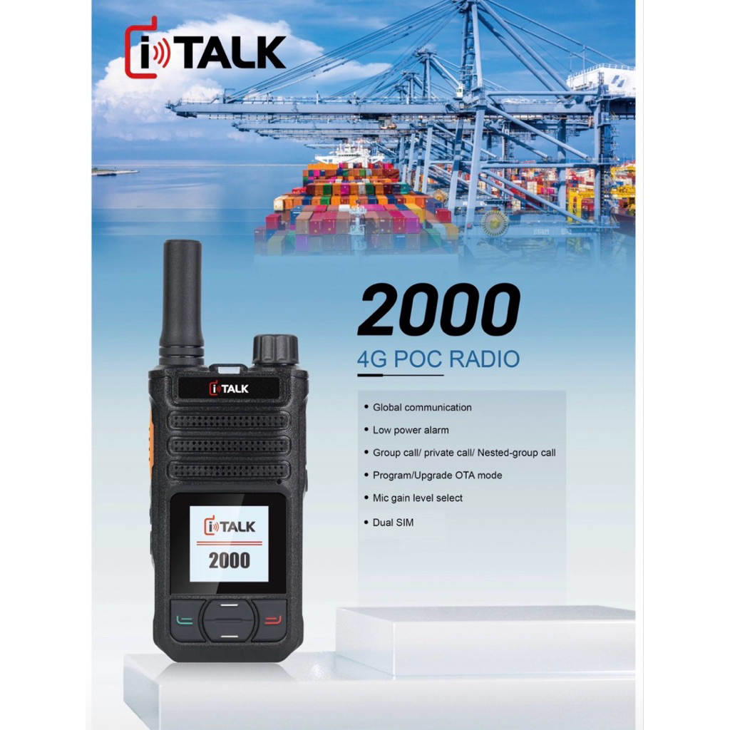 วิทยุสื่อสาร italk 2000 วอซิมไม่จำกัดระยะทาง สามารถ ใช้งานร่วมกับ italk 1999-2499ได้เลยครับ