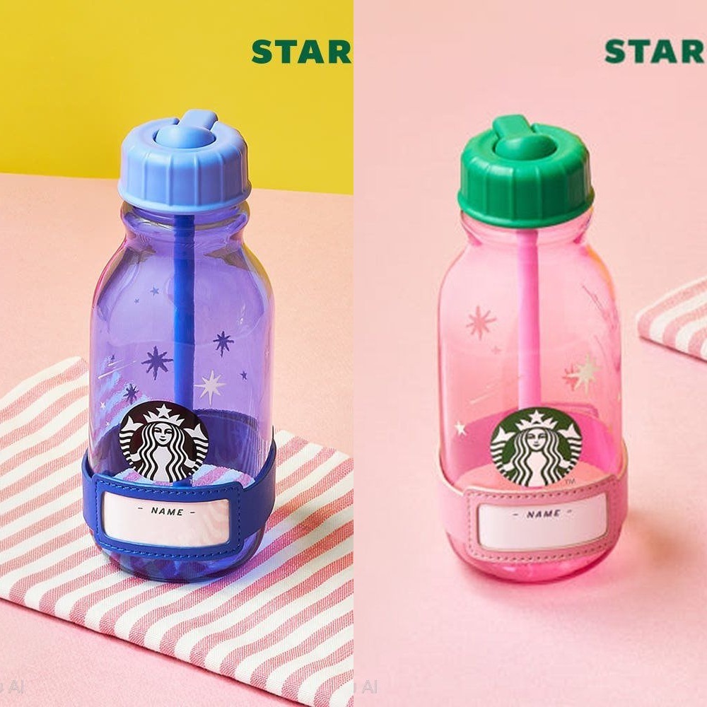 ( พร้อมส่ง ) Starbucks Positive Love Water Bottle 414ml กระบอกน้ำดีไซน์ลิมิเต็ดพร้อมเนมแทค มี 2 สี