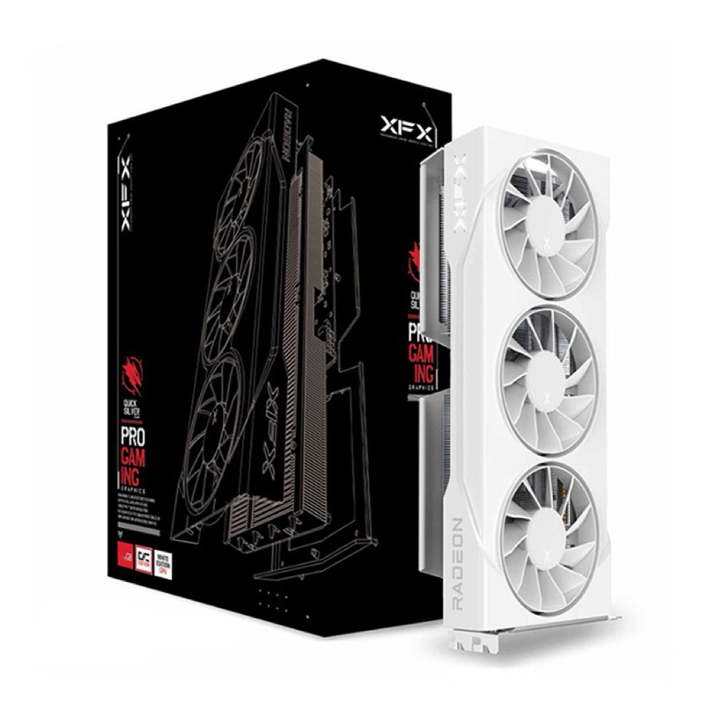 XFX SWIFT RADEON RX 9060 XT OC WHITE - 16GB GDDR6 ประกัน jib07/06/2571