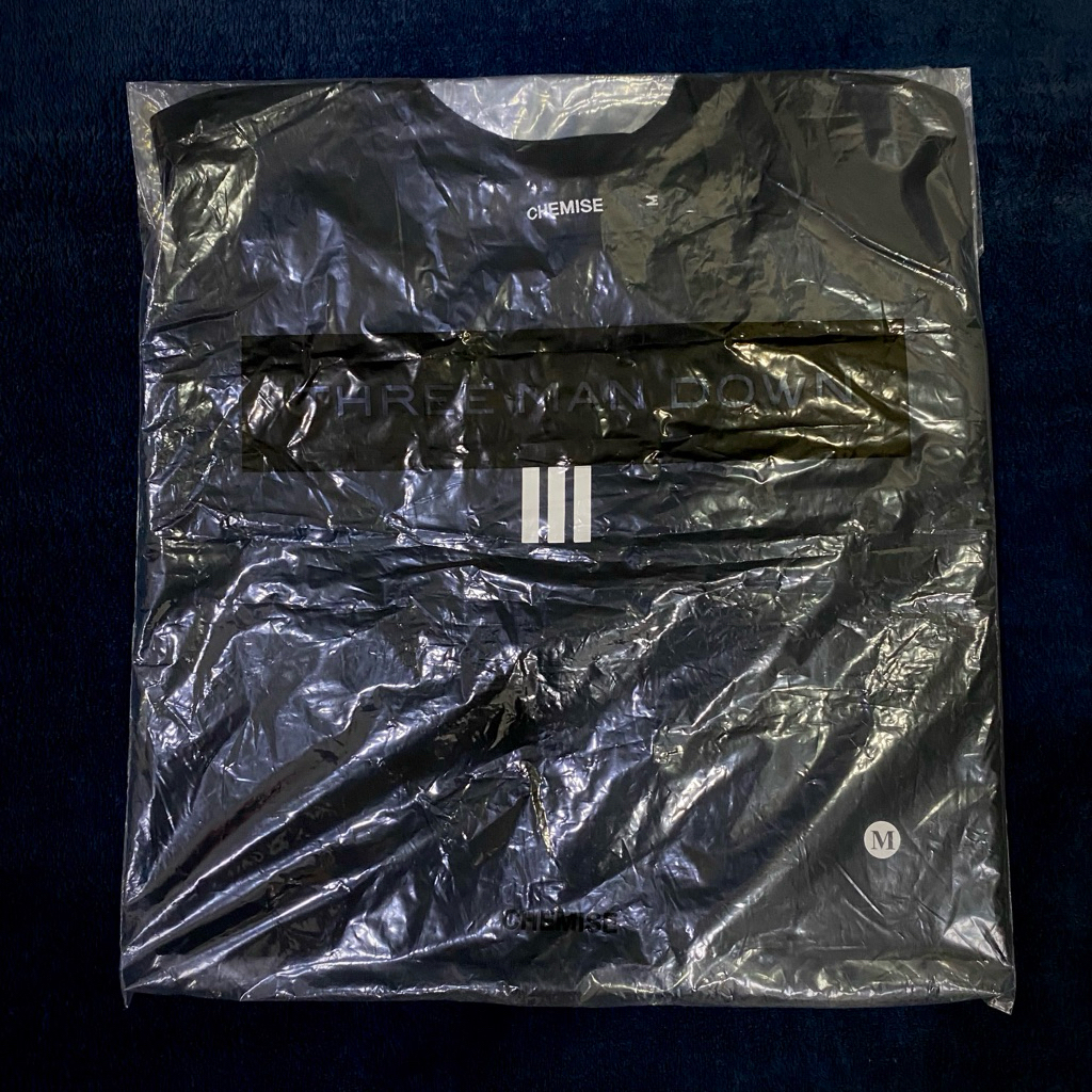 THREE MAN DOWN - เสื้อ Black T-Shirt