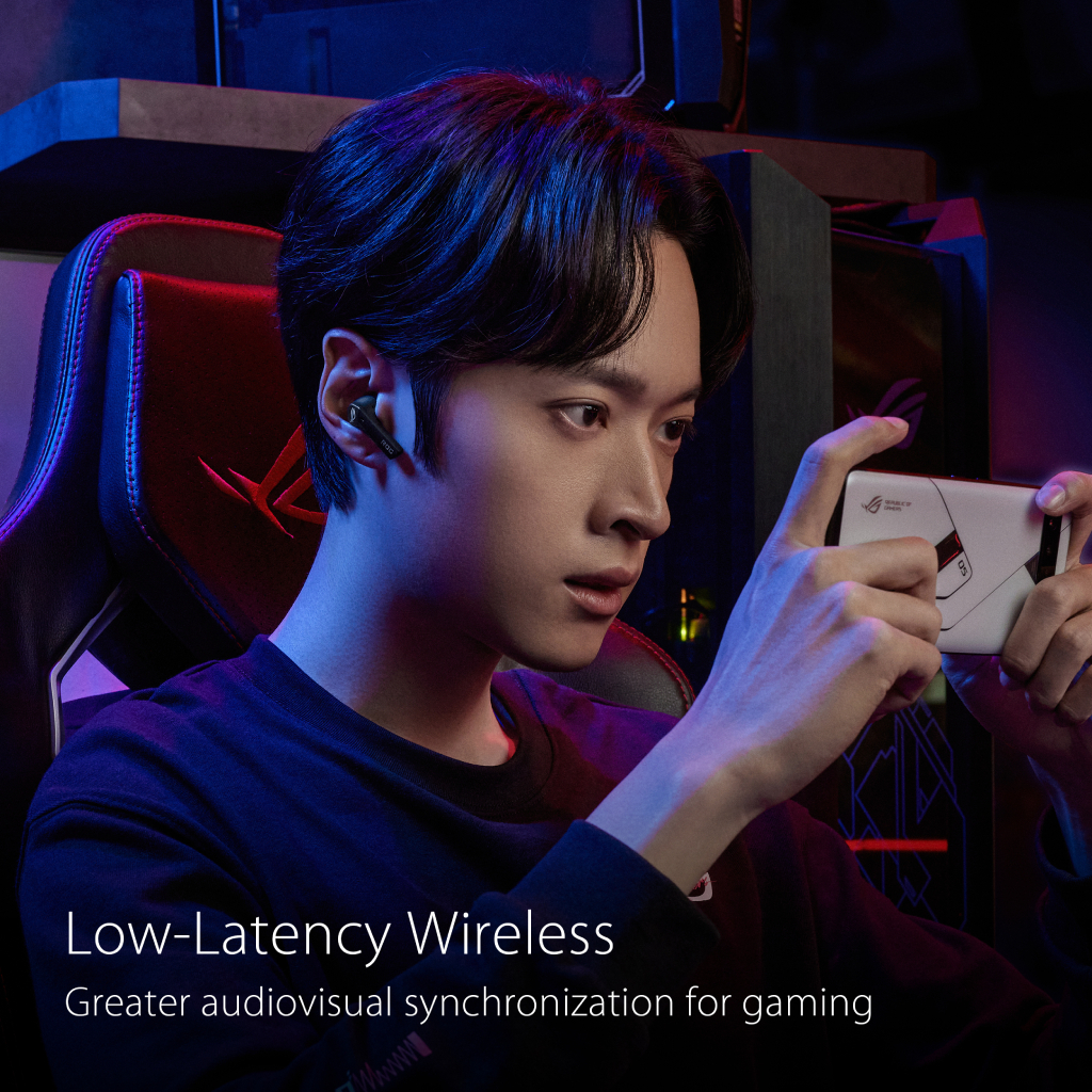 Asus ROG Cetra True Wireless Gaming Hadphone [Black, White] หูฟังเกมมิ่ง ไร้สาย ของแท้ ประกันศูนย์ 2ปี ราคา ถูกที่สุด ดีลบีเคเค แกลเลอรีภาพที่ 7