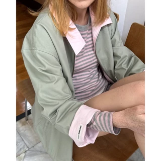 Girlfriend Comfort - G.C. Reversible Jacket - แจ็กเก็ตผ้าทวิลล์ใส่ได้สองด้าน (มีให้เลือก 2 สี)