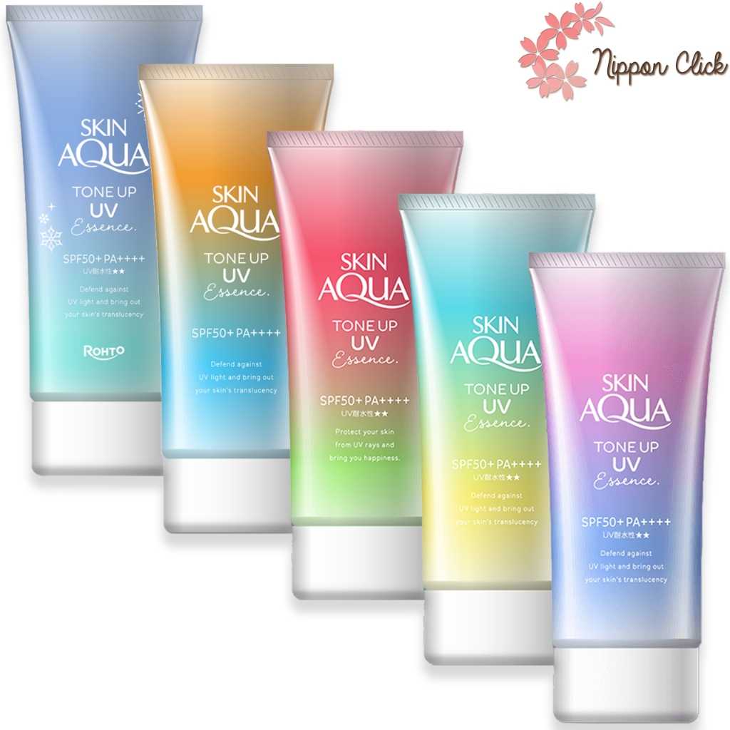 Rohto Skin Tone Up UV ครีม กันแดด spf50+ pa++++ 80g เจล 110กรัม / โทนอัพ 70กรัม