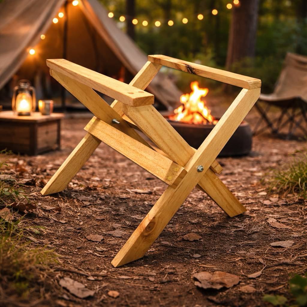 ขาตั้งกระติก,ขาตั้งกล่องแคมป์ปิ้ง ไม้สนนอก