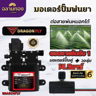 มอเตอร์ปั๊มคู่ 14.9 บาร์ 12 โวลล์ มอเตอร์ปั้มพ่นยา มอเตอรปั้มพ่นหมอก ปั้มพ่นหมอก