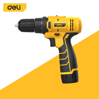 Deli สว่านไร้สาย สว่านไฟฟ้า ไขควงไฟฟ้า สว่านเจาะปูนไร้สาย หม…