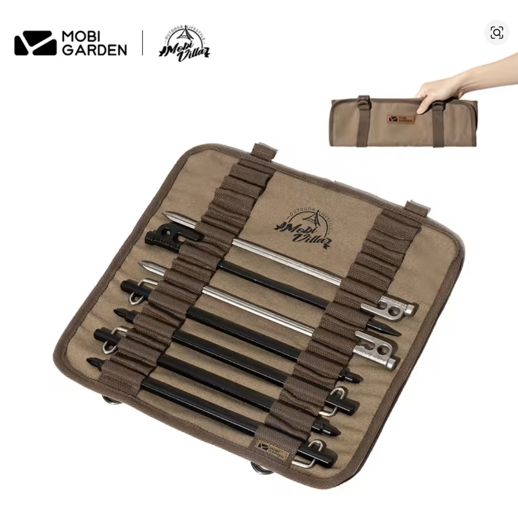 MOBI GARDEN Camping Peg Bag ผ้า Oxford Camping อุปกรณ์เสริมกระเป๋า