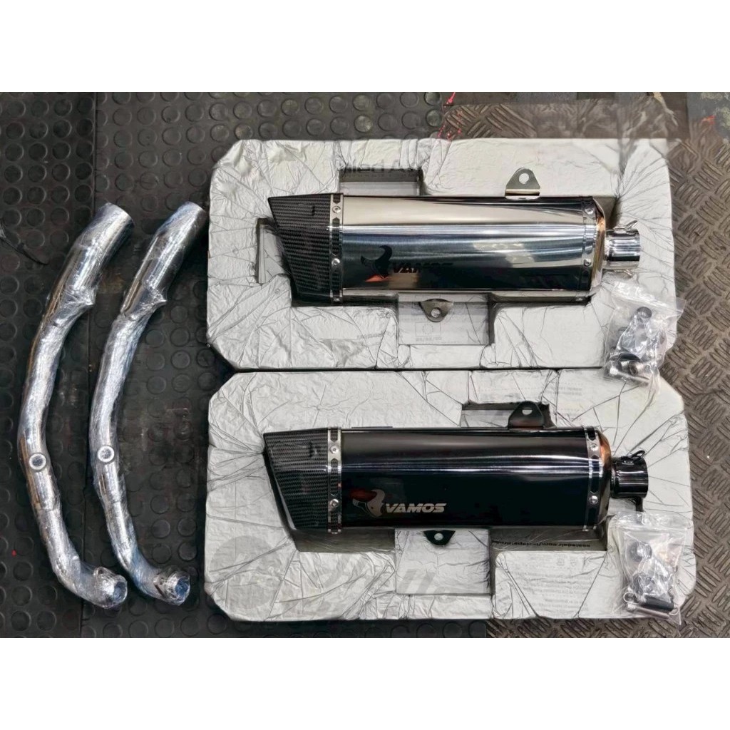 ท่อ Vamos Nmax พร้อมคอ มี มอก. ท่อ Vamos ตรงรุ่น Nmax155 2020-2025 Std.& Turbo