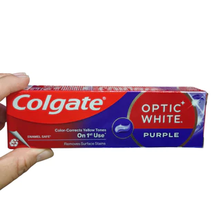 พร้อมส่ง!!!! ยาสีฟัน คอลเกต อ๊อพติค ไวท์ เพอร์เพิล 100 กรัม colgate optic white purple toothpaste 100g.