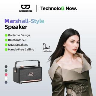 GOOJODOQ Ab4086 ลําโพง Bluetooth 5.3 Marshall ลําโพงพกพา สเตอริโอ 2 ช่อง เสียงเบส 1500mah ลำโพงบลูทู