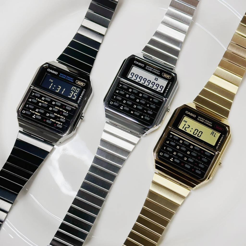 Casio Standard นาฬิกาข้อมือ รุ่น CA-500 (CA-500WE-1A,CA-500WEG-1A,CA-500WEGG-1B)