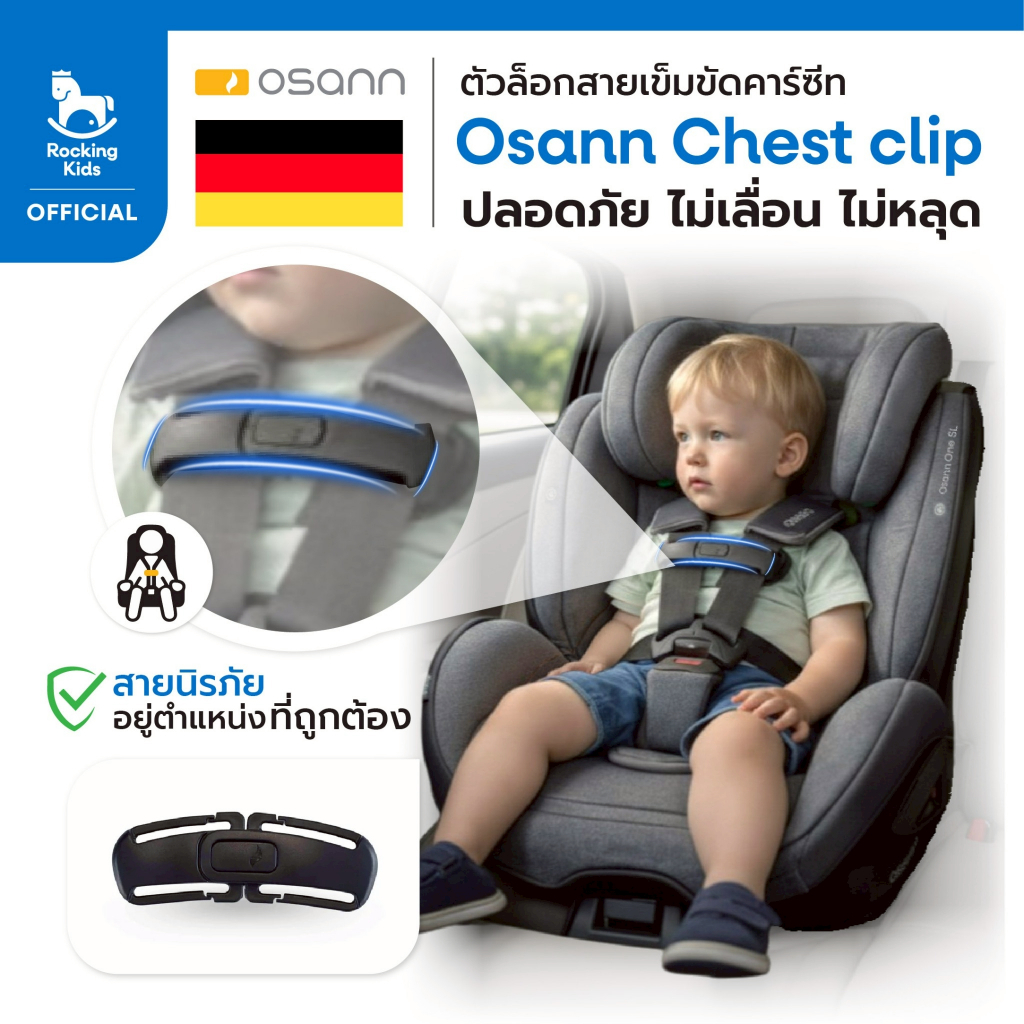 Osann Safety Chest Clip Lock คลิปล็อคสายคาร์ซีท – โปรปัง