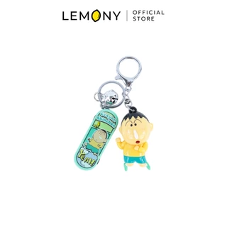 LEMONY พวงกุญแจเครยอนชินจัง ซีรีส์ Skateboard Crayon Shin-Chan Collection