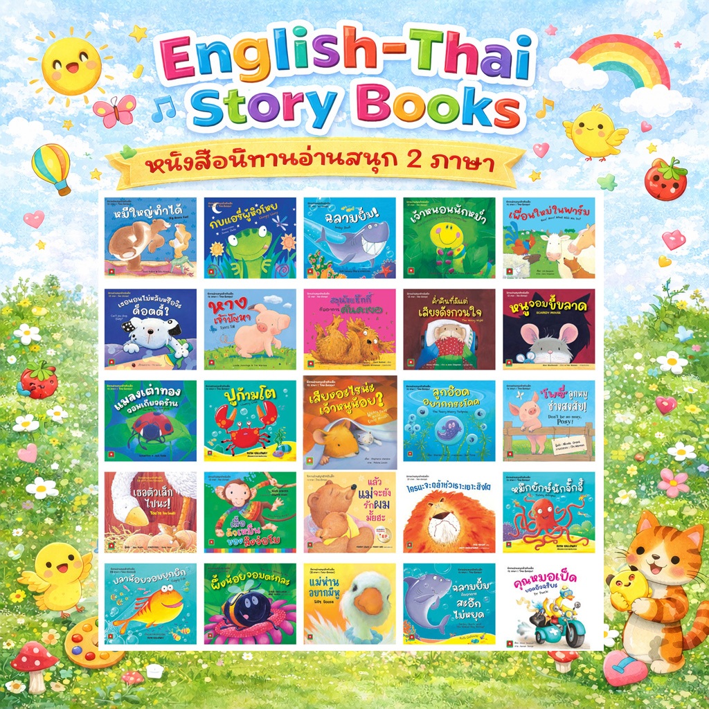 Aksara for kids หนังสือเด็ก นิทาน 2 ภาษา คละเรื่อง 2