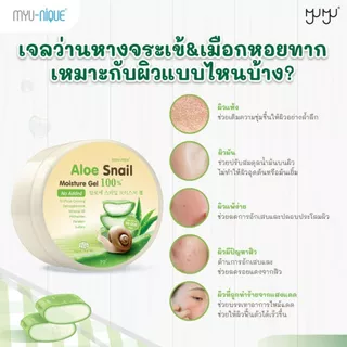 (เซ็ทสุดคุ้ม2ชิ้น)MYU-MYU ALOE GEL มิว-มิว อะโล เจล กระปุกละ 300 กรัม