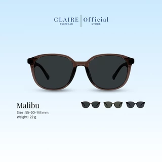 CLAIRE : (MU) แว่นกันแดดขานิ่ม รุ่น Malibu กันแดดเลนส์แท้ กันแดดUV400 | Sunglasses