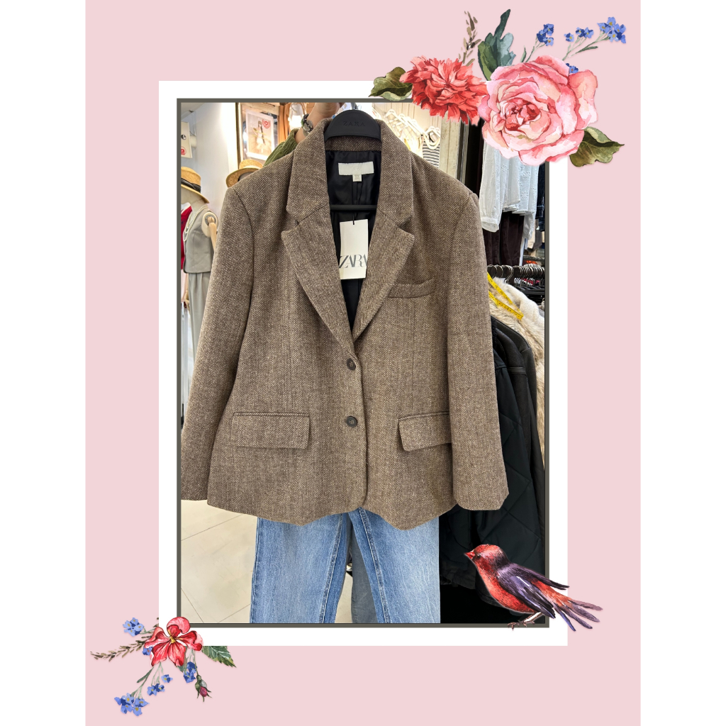 🕉🆕🆕🆕🕉 JACKET ZARA. ทรงสวย 🕉🆕🆕🆕🕉.