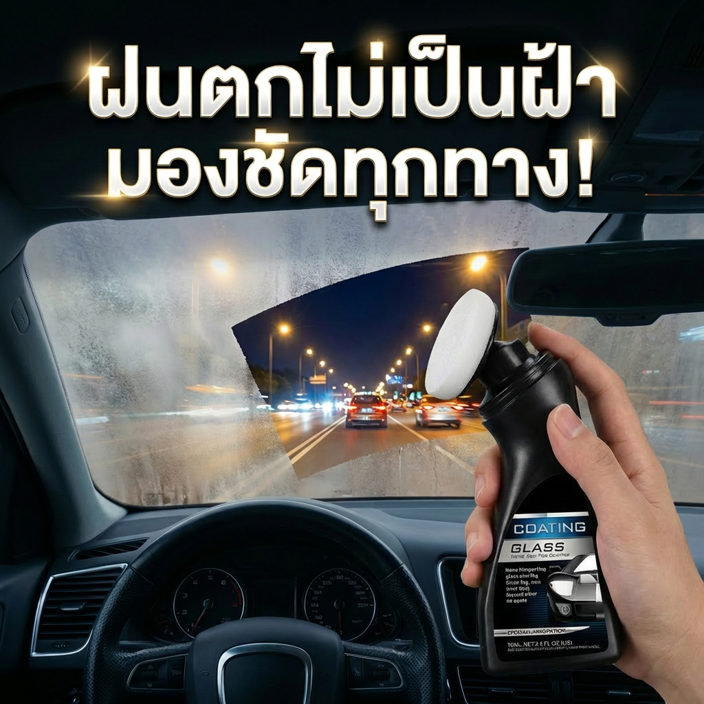 🚗ซื้อ 1 แถม 1💦NANA น้ำยาป้องกันฝ้ากระจกหน้ารถ น้ำยาเคลือบกระจก สารป้องกันฝ้า ไม่ทำลายกระจก ไม่ทิ้งคราบ