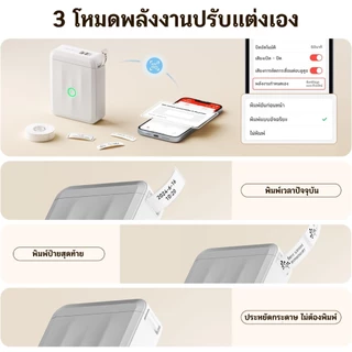 NIIMBOT D110 เครื่องพิมพ์ฉลากไร้สาย มาพร้อมกับฉลาก เครื่องพิมพ์สติกเกอร์สำหรับป้ายราคา/ชื่อ