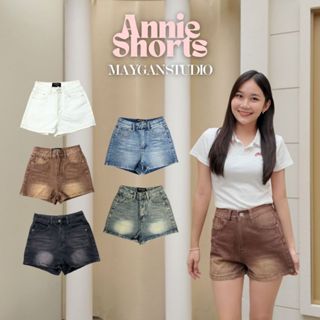MAYGAN studio  กางเกงยีนส์ขาสั้น เมแกน Annie Shorts เอวสูง