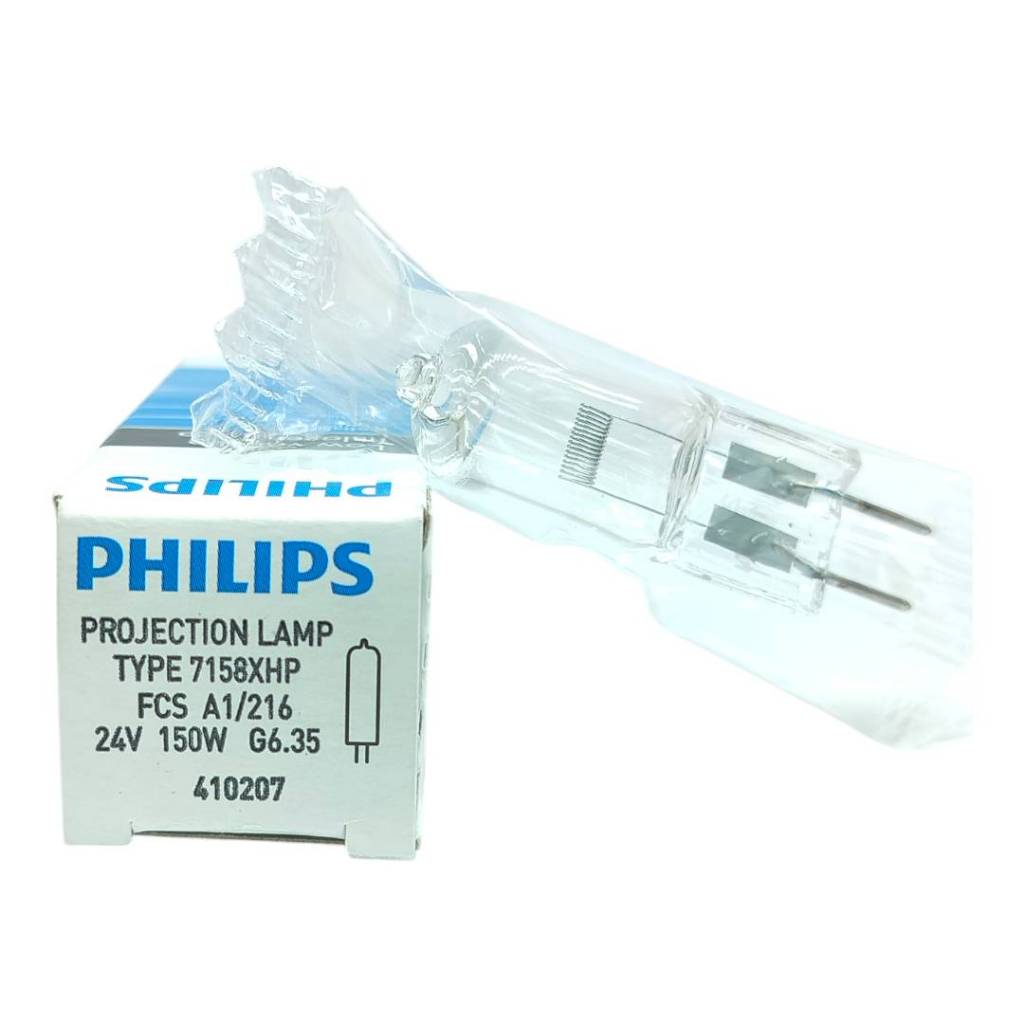 1หลอด หลอดฮาโลเจน 24v 150W type7158XHP G6.35 หลอดโคมไฟทำฟัน
