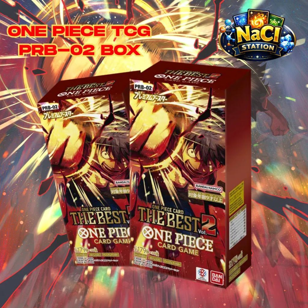 One Piece TCG PRB-02 [ONE PIECE CARD THE BEST Vol.2] การ์ดวันพีช ของแท้ (JP) Booster Box พร้อมส่ง